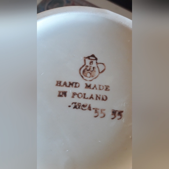 Polish Pottery Ceramic Creamer Pitcher - Picture 7 of 7